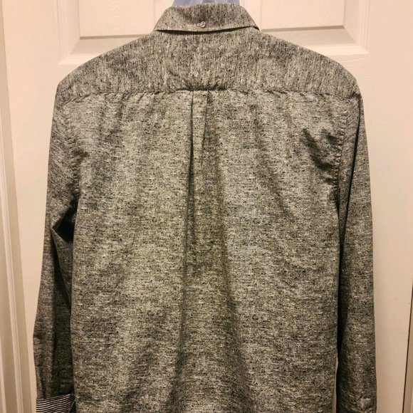 Ricky Singh Casual Shirt, XL, BDC, Gray/White Marled, Contrasting Inner Cuffs - Picture 7 of 8